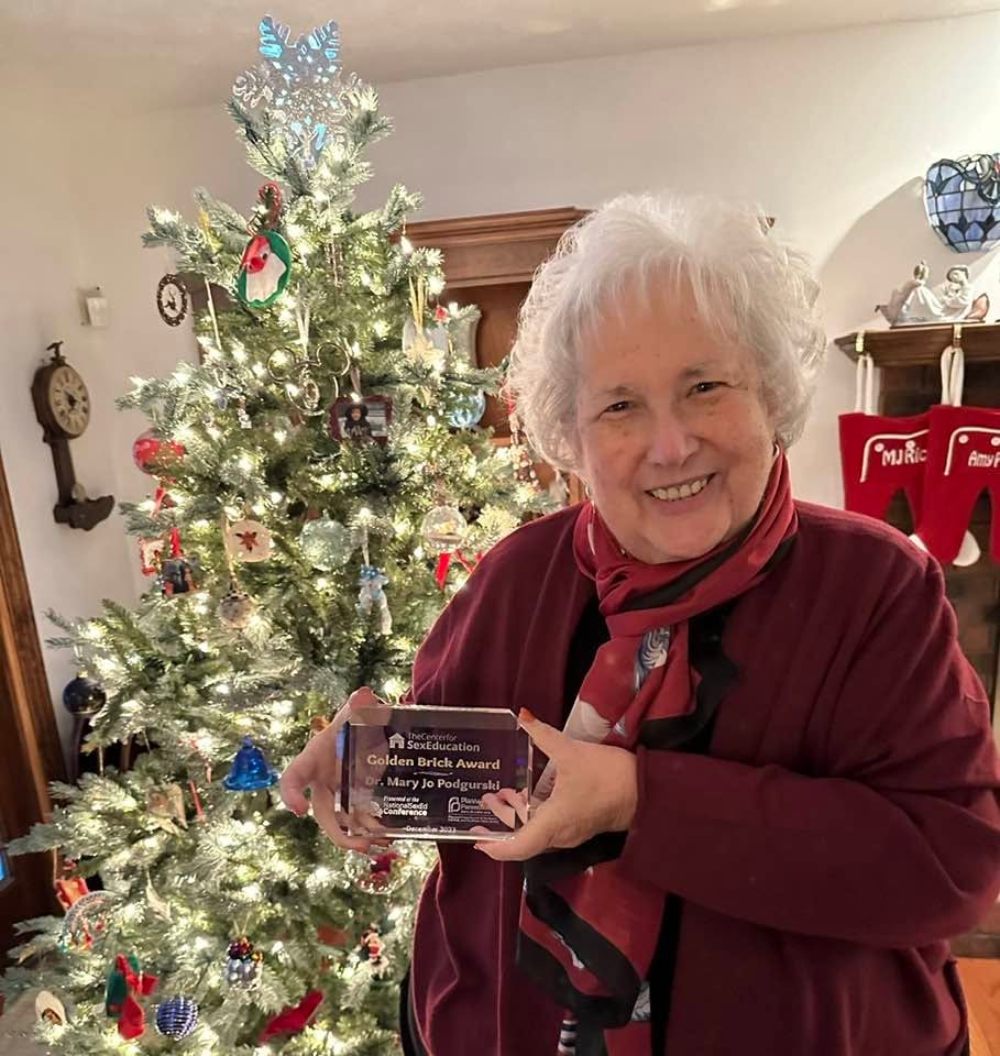 Dr. Mary Jo Podgurski at an award event